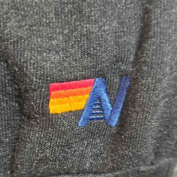 Rare Aviator Nation 5 Bolt Rainbow Graphic Boyfriend Sweatshirt XL - Picture 9 of 11